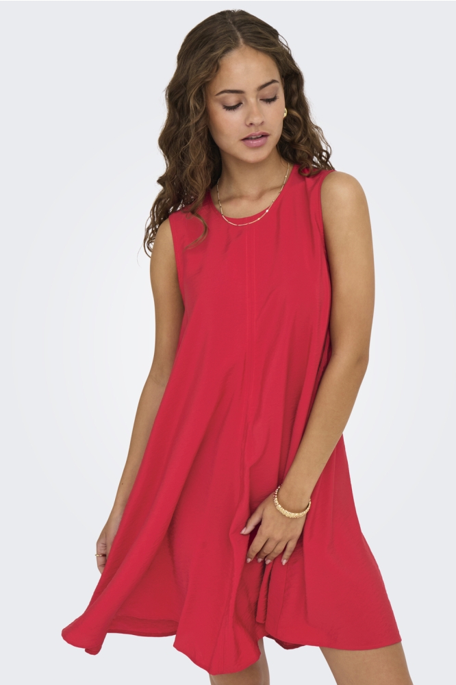 JDYBARBARA S/L DRESS WVN 15350719 MARS RED